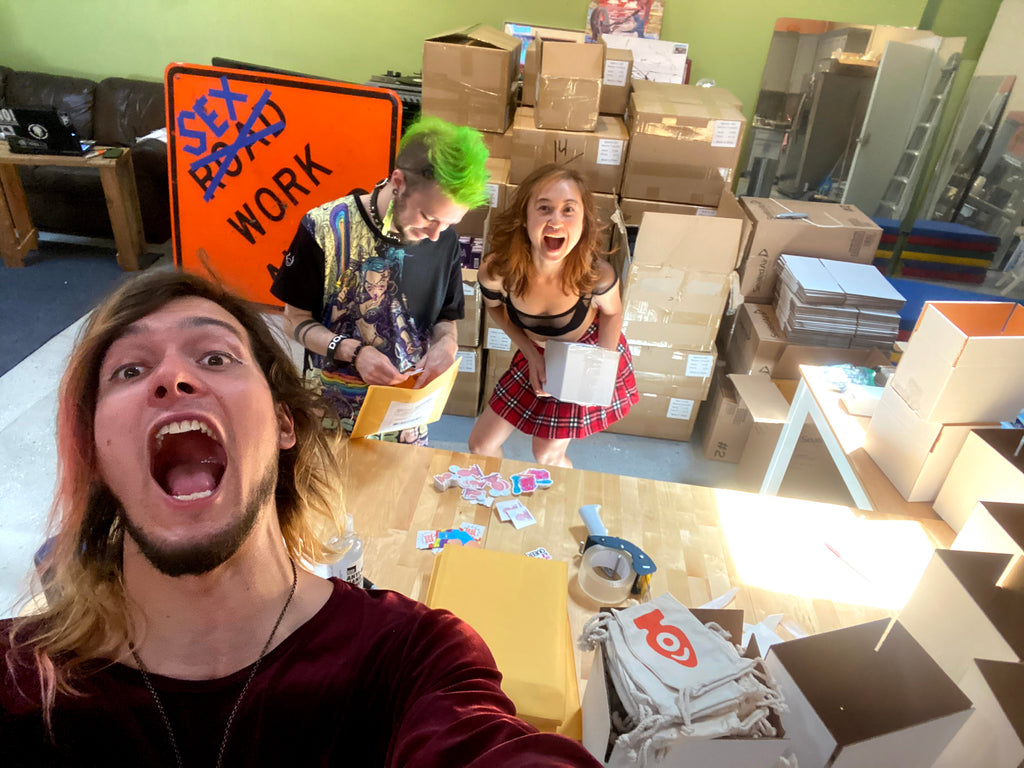 Sex Toy Packaging Party: Our Kickstarter Fulfillment!