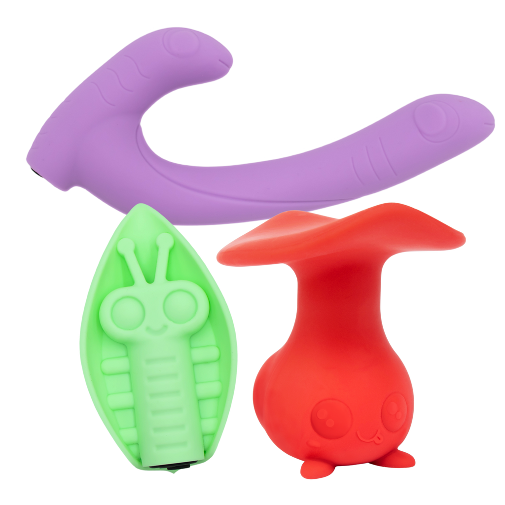 3 Unique Powerful Vibrators, USB Rechargeable & High Quality Silicone CLF 3 Unique Powerful Vibrators, USB Rechargeable & High Quality Silicone CLF