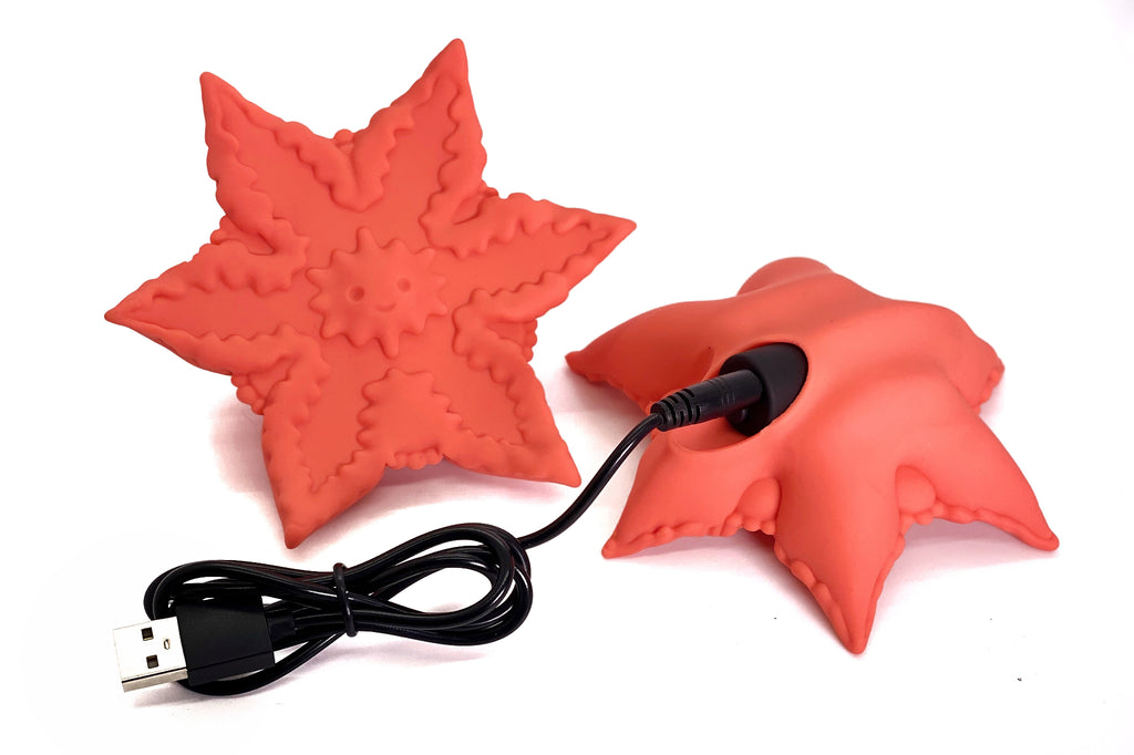 Starsi - Coral Starfish Vibrator, Deep Rumbling Vibrations, Body Safe CLF Starsi - Coral Starfish Vibrator, Deep Rumbling Vibrations, Body Safe CLF